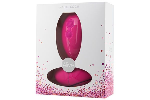 Виброяйцо Alive Magic Egg 2.0 Pink с пультом ДУ, на батарейках