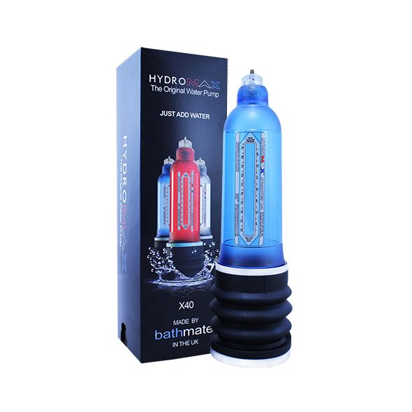 Гидропомпа Bathmate Hydromax 9 Blue (X40), для члена длиной от 18 до 23см, диаметр до 5,5см