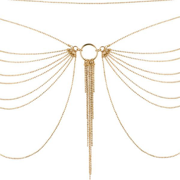Цепочка на трусики или лиф Bijoux Indiscrets MAGNIFIQUE Waist Chain - Gold, украшение на тело