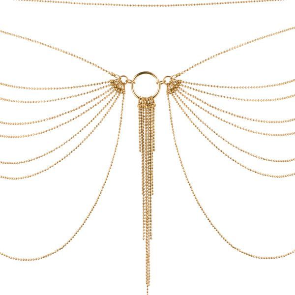 Цепочка на трусики или лиф Bijoux Indiscrets MAGNIFIQUE Waist Chain - Gold, украшение на тело