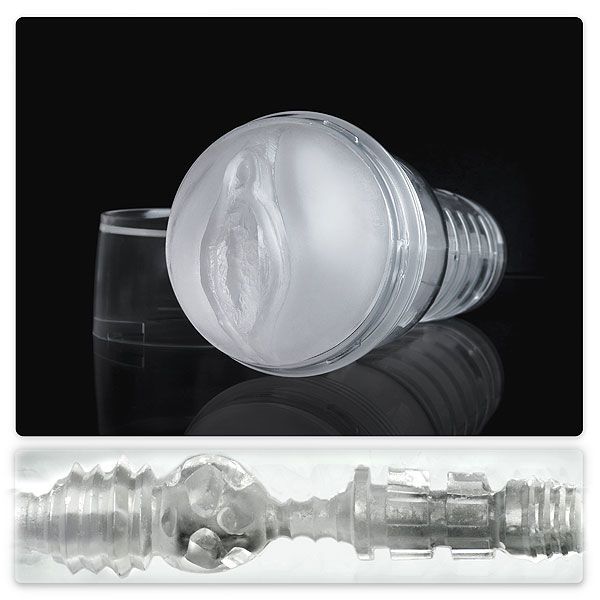 Мастурбатор-вагина Fleshlight Ice Lady Crystal, полупрозрачный материал и корпус