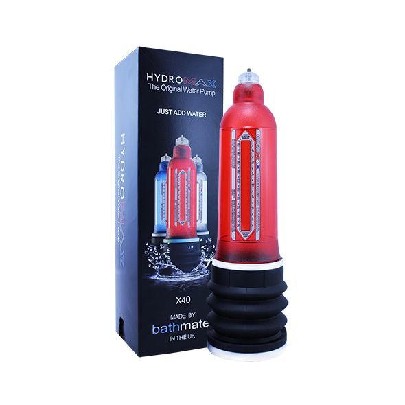 Гидропомпа Bathmate Hydromax 9 Red (X40), для члена длиной от 18 до 23см, диаметр до 5,5см