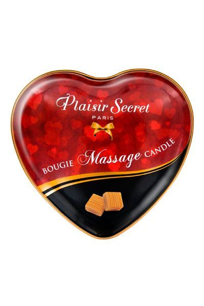 Массажная свеча-сердечко Plaisirs Secrets Caramel (35 мл)