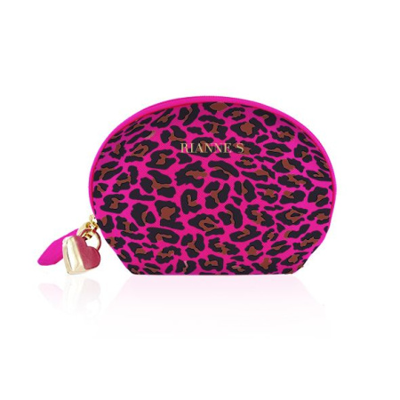 Мини-вибромассажер RIANNE S - Lovely Leopard Mini Wand Pink || 