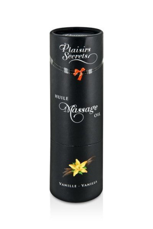 Массажное масло Plaisirs Secrets Vanilla (59 мл) с афродизиаками, съедобное, подарочная упаковка || 