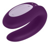 Смарт-вибратор для пар Satisfyer Double Joy Violet с широким клиторальным стимулятором || 
