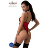 Боди с высоким вырезом бедра AKITA BODY red XXL/XXXL - Passion Exclusive || 