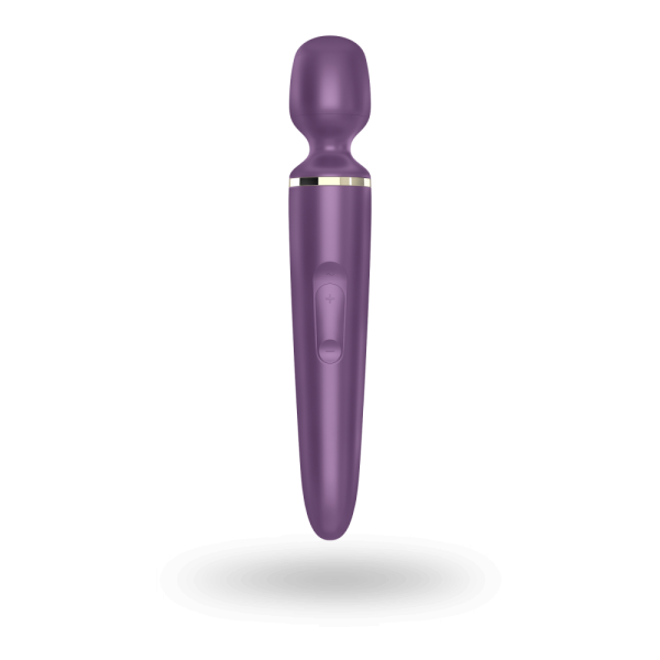 Вибромассажер Satisfyer Wand-er Woman (Purple/Gold) водонепроницаемый, мощный, размер XXL