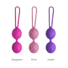 Вагинальные шарики Adrien Lastic Geisha Lastic Balls BIG Magenta (L), диаметр 4см, вес 90гр || 