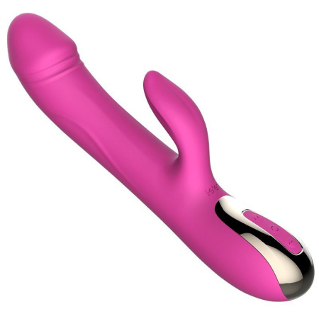 Вибратор-пульсатор Leten Automatical Thrusting Vibrator с подогревом, перезаряжаемый, 10 режимов || 