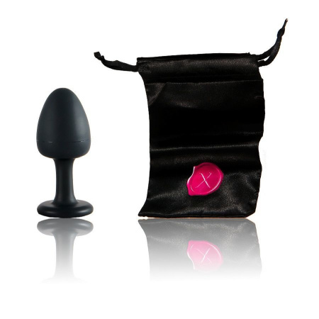 Анальная пробка Dorcel Geisha Plug Ruby L с шариком внутри, создает вибрации, макс. диаметр 4см || 