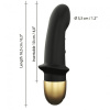 Вибратор Dorcel Mini Lover Black 2.0 перезаряжаемый, для точки G и массажа простаты || 