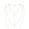 Цепочка для спины Bijoux Indiscrets Magnifique Back and Cleavage Chain - Gold, украшение для тела || 