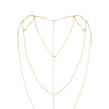 Цепочка для спины Bijoux Indiscrets Magnifique Back and Cleavage Chain - Gold, украшение для тела || 