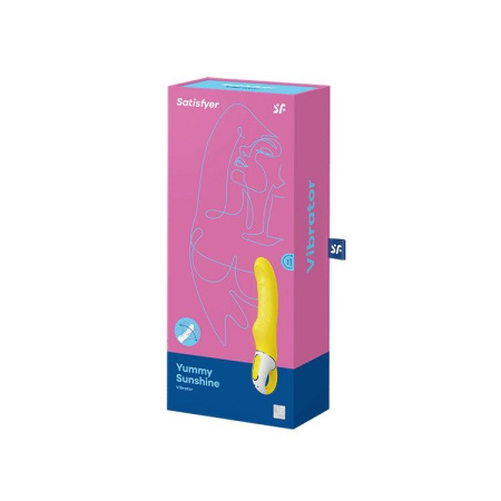 Мощный вибратор Satisfyer Vibes Yummy Sunshine с гибким стволом и стимулирующим рельефом, 12 режимов || 