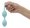Роскошные вагинальные шарики PILLOW TALK - Frisky Teal с кристаллом, диаметр 3,2см, вес 49-75гр || 