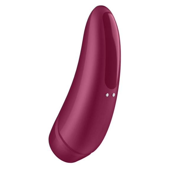 Вакуумный клиторальный стимулятор Satisfyer Curvy 1+ Rose Red с управлением через интернет