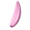 Мощный вакуумный клиторальный стимулятор Satisfyer Curvy 3+ с управлением через интернет || 