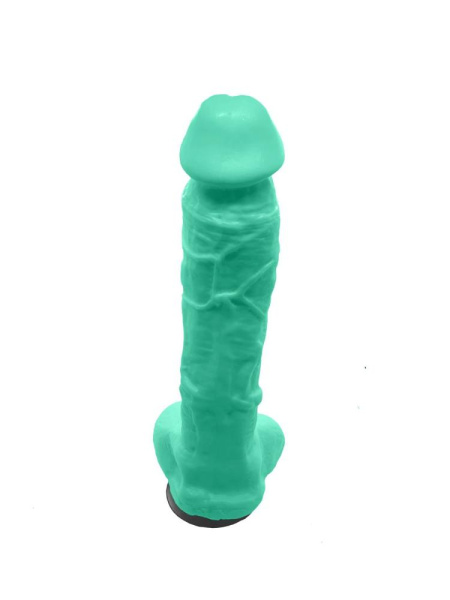 Крафтовое мыло-член с присоской Чистый Кайф Turquoise size XL, натуральное