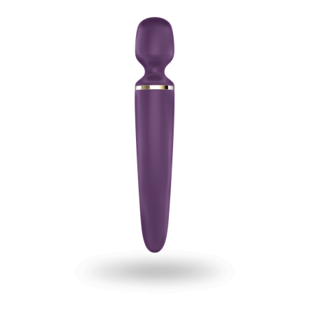 Вибромассажер Satisfyer Wand-er Woman (Purple/Gold) водонепроницаемый, мощный, размер XXL || 