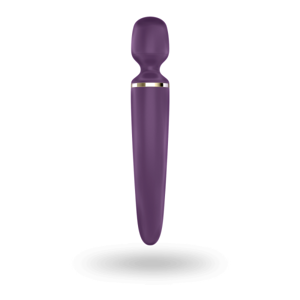 Вибромассажер Satisfyer Wand-er Woman (Purple/Gold) водонепроницаемый, мощный, размер XXL