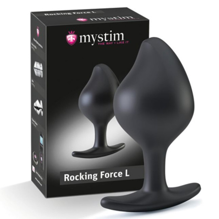 Силиконовая анальная пробка Mystim Rocking Force L для электростимулятора, диаметр 4,7см || 