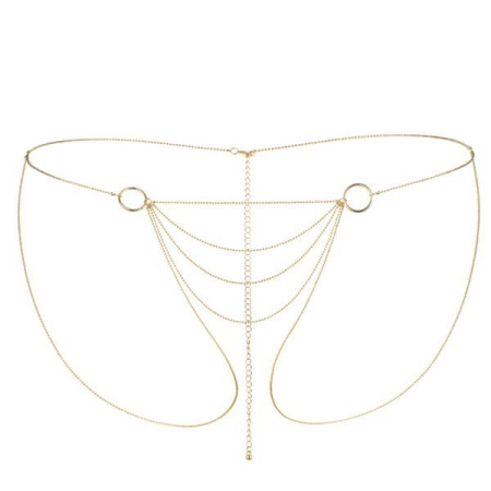 Цепочка-трусики Bijoux Indiscrets Magnifique Bikini Chain – Gold, украшение для тела || 