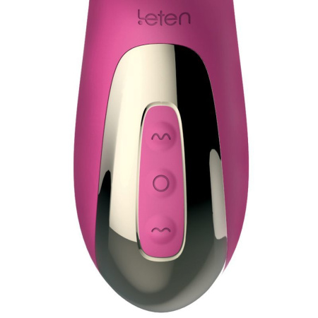 Вибратор-пульсатор Leten Automatical Thrusting Vibrator с подогревом, перезаряжаемый, 10 режимов || 