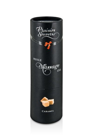 Массажное масло Plaisirs Secrets Caramel (59 мл) с афродизиаками, съедобное, подарочная упаковка || 
