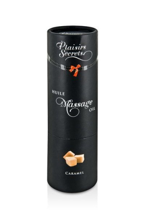 Массажное масло Plaisirs Secrets Caramel (59 мл) с афродизиаками, съедобное, подарочная упаковка || 