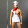 Мужской эротический костюм повара "Умелый Джек" One Size S/M: слипы, фартук, платок и колпак || 
