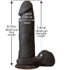 Фаллоимитатор Doc Johnson The Realistic Cock 8 inch Black - ULTRASKYN, Vack-U-Lock, диаметр 5,1см || 