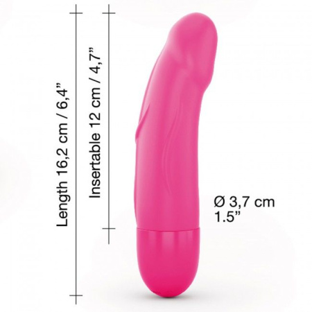 Вибратор Dorcel Real Vibration S Magenta 2.0, диам 3,7см, перезаряжаемый, для точки G || 