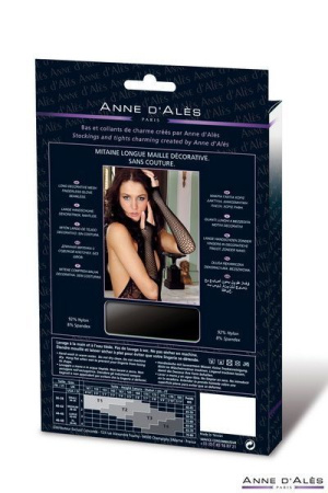 Митенки сетка Anne De Ales Black || 