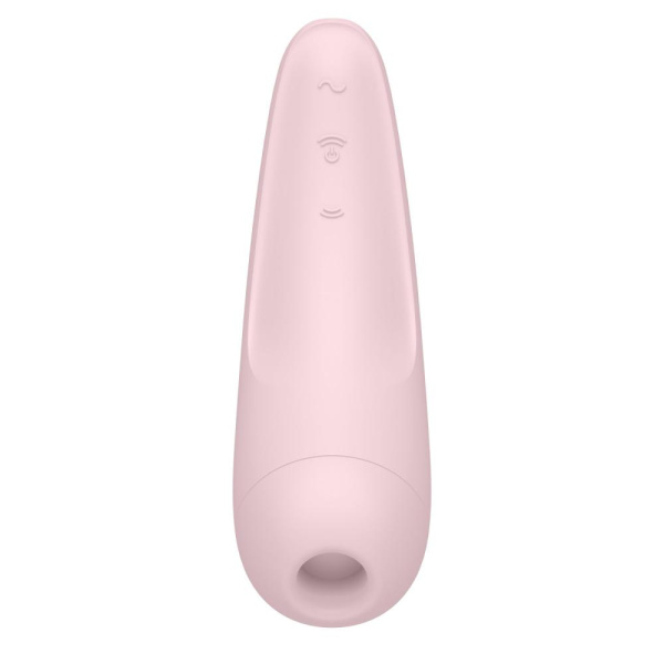 Вакуумный клиторальный стимулятор Satisfyer Curvy 2+ Pink с управлением через интернет