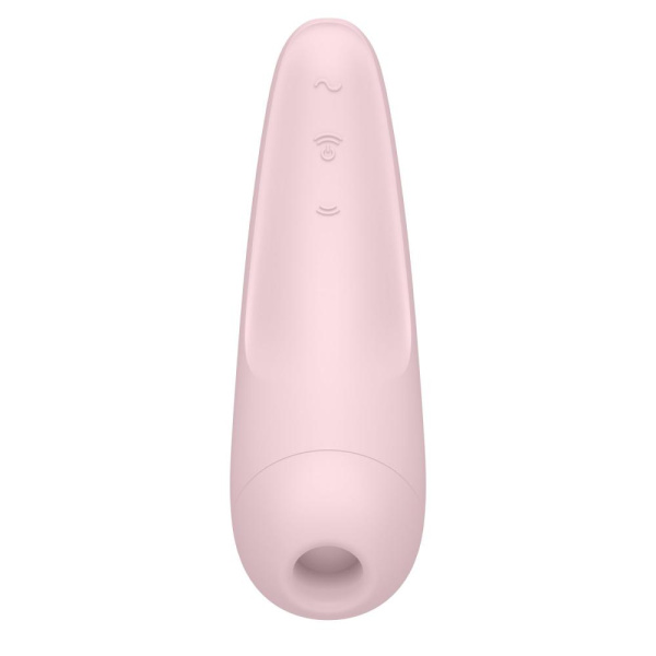 Вакуумный клиторальный стимулятор Satisfyer Curvy 2+ Pink с управлением через интернет