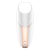 Вакуумный клиторальный стимулятор Satisfyer Love Triangle White с управлением через интернет || 