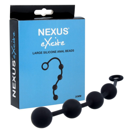Анальные шарики Nexus Excite Large Anal Beads, силикон, макс. диаметр 3 см || 