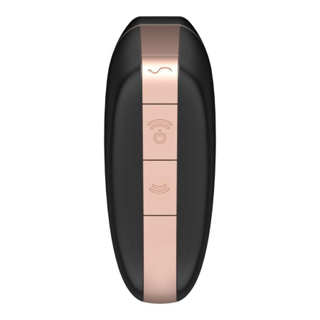 Вакуумный клиторальный стимулятор Satisfyer Love Triangle Black с управлением через интернет || 