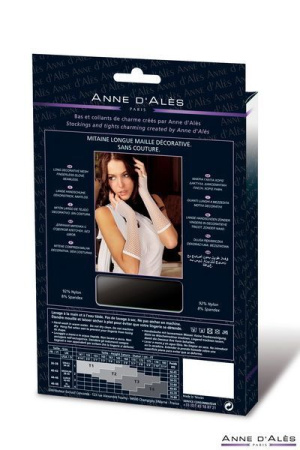 Митенки сетка Anne De Ales White || 