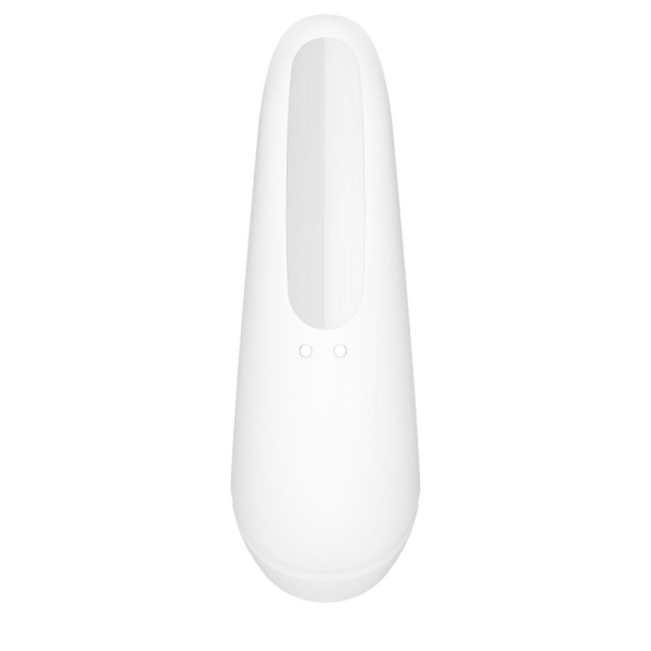 Вакуумный клиторальный стимулятор Satisfyer Curvy 1+ White с управлением через интернет