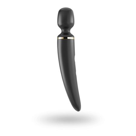 Вибромассажер Satisfyer Wand-er Woman (Black/Gold), водонепроницаемый, мощный, размер XXL || 