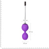Вагинальные шарики с вибрацией Adrien Lastic Kegel Vibe Purple, диаметр 3,7см || 