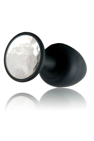 Анальная пробка Dorcel Geisha Plug Diamond L с шариком внутри, создает вибрации, макс. диаметр 4см || 