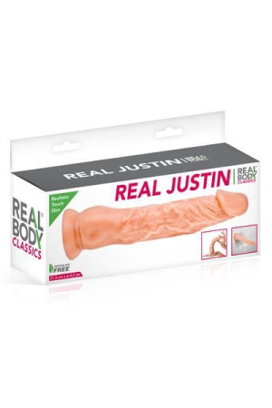 Фаллоимитатор Real Body - Real Justin Flesh, TPE, диаметр 4,2см || 