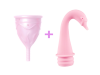 Менструальная чаша Femintimate Eve Cup размер S с переносным душем, диаметр 3,2см || 