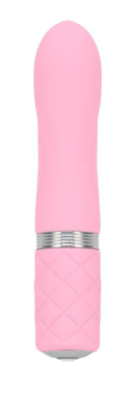 Роскошный вибратор PILLOW TALK - Flirty Pink с кристаллом Сваровски, гибкая головка
