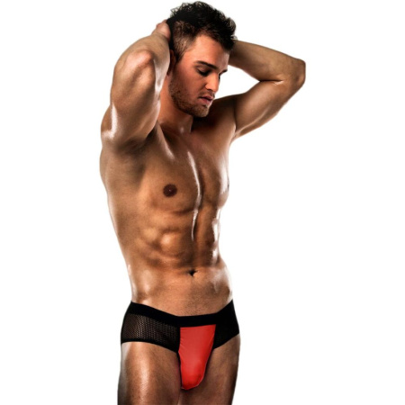 Распродажа!!! Мужские трусики с красным гульфиком Passion 007 THONG red S/M