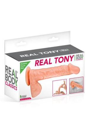 Фаллоимитатор Real Body - Real Tony Flash, TPE, диаметр 3,5см || 