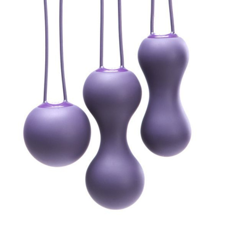 Набор вагинальных шариков Je Joue - Ami Purple, диаметр 3,8-3,3-2,7см, вес 54-71-100гр || 